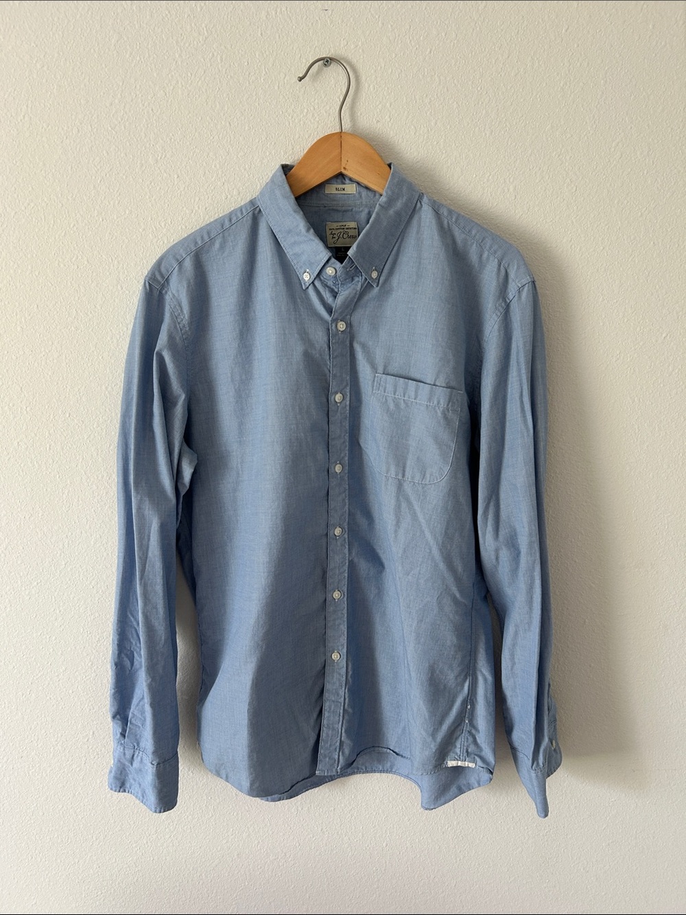 J. Crew Mens Long Sleeve Button Up